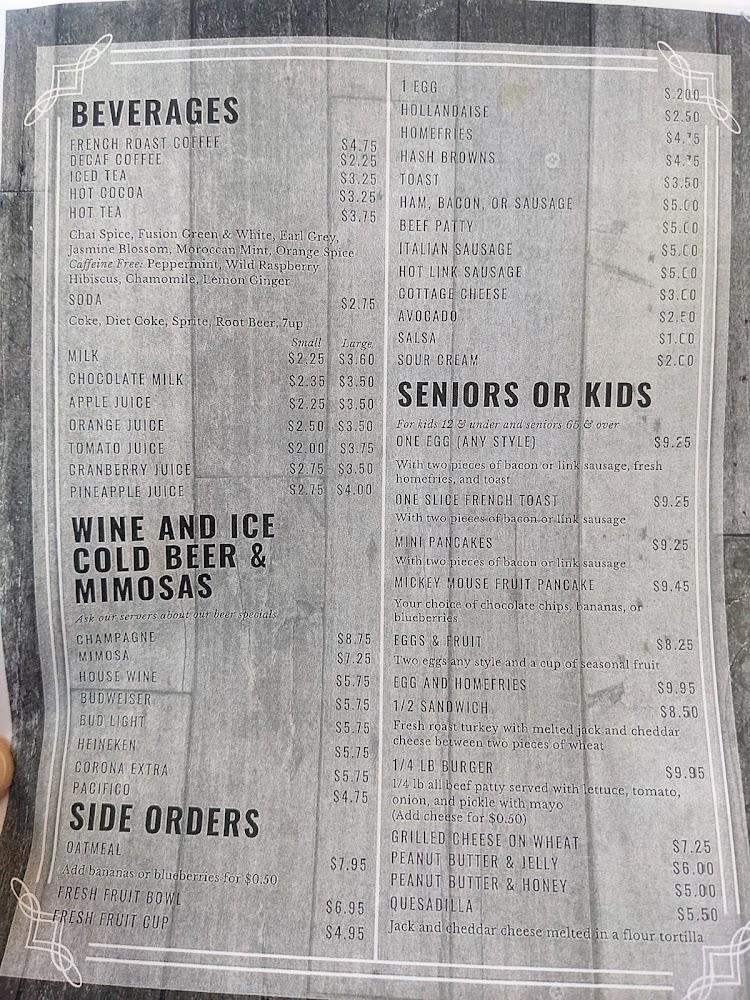 Rocky's Cafe Menu image 2