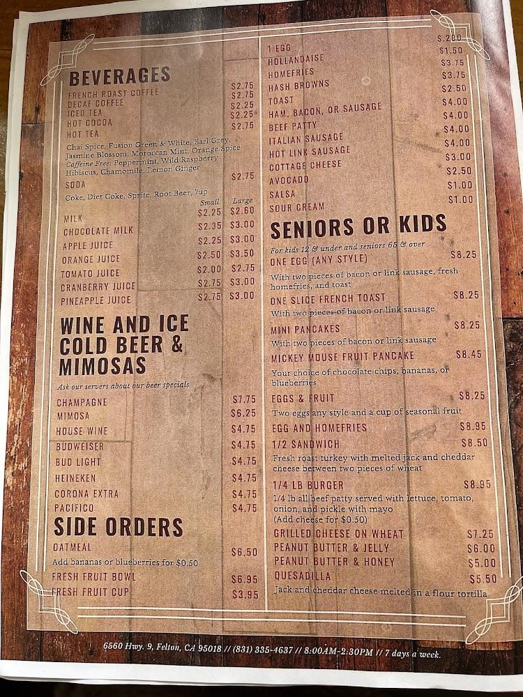 Rocky's Cafe Menu image 3